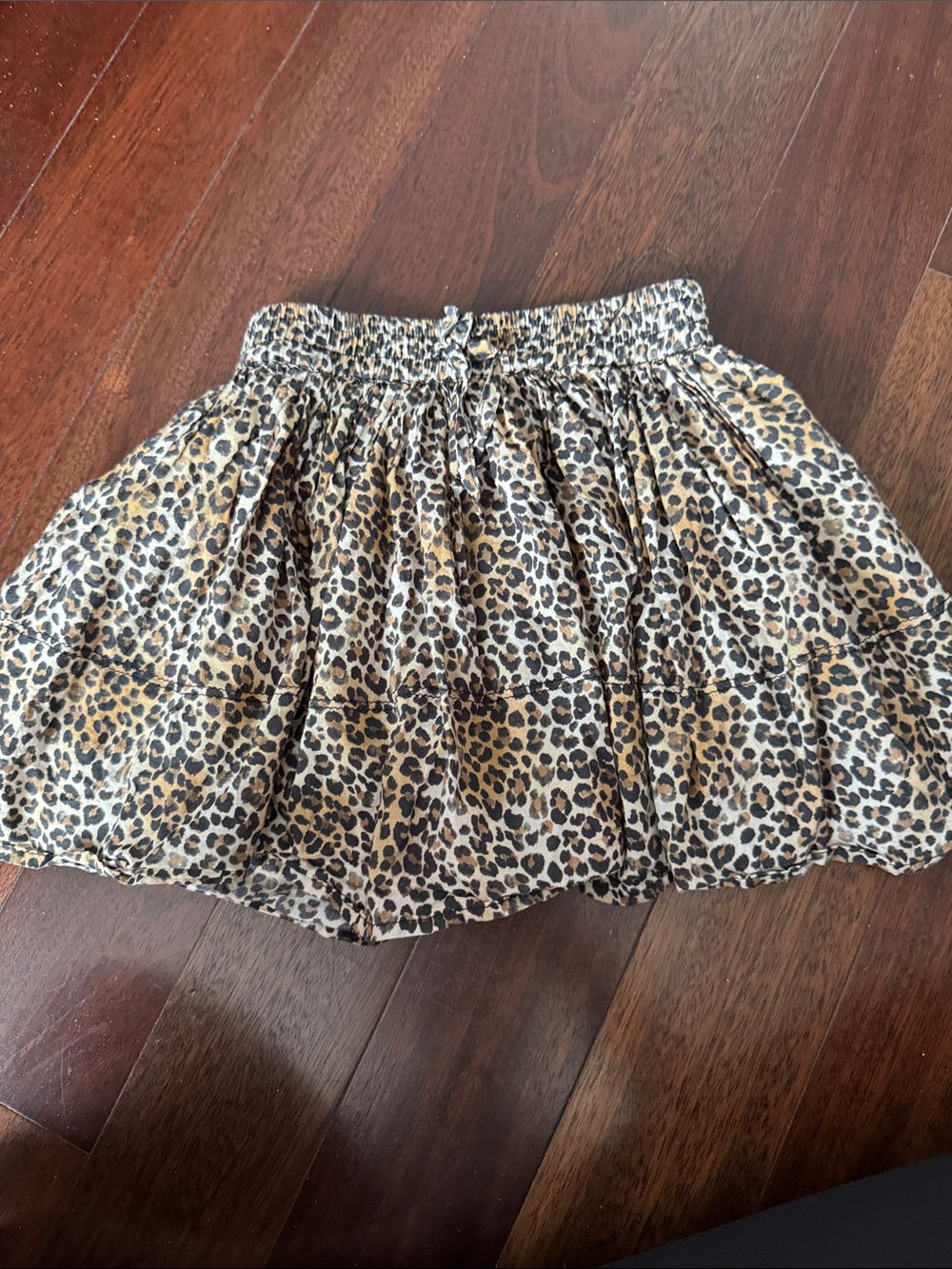 Leopard Print Flowing girls Skort - Tan and Black